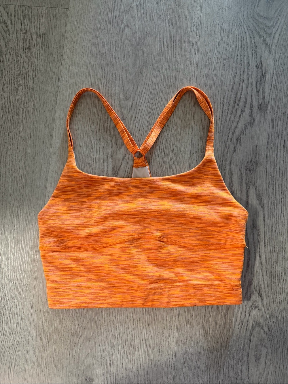 Outdoor Voices Orange Longline Sports Bra
